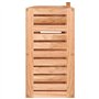 vidaXL Armoire à Miroir, Placard avec 3 Compartiments, Organisateur de Rangement, Meuble de Salle de Bain, Marron Bois Massif de