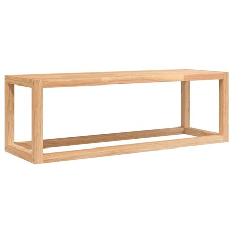 vidaXL Porte-serviettes mural en bois massif de noyer pour salle de bain - Accessoire de salle de bain - Porte-serviettes mural