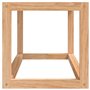 vidaXL Porte-serviettes mural en bois massif de noyer pour salle de bain - Accessoire de salle de bain - Porte-serviettes mural 