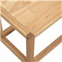 vidaXL Porte-serviettes mural en bois massif de noyer pour salle de bain - Accessoire de salle de bain - Porte-serviettes mural 