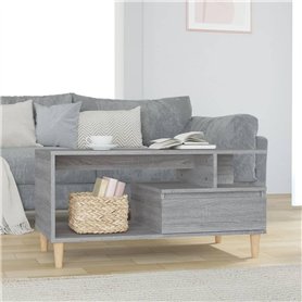 vidaXL Tavolino da Salotto Grigio Sonoma 90x49x45 cm Legno Multistrato