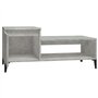 Tavolino Salotto Grigio Cemento 100x50x45 cm Legno Multistrato