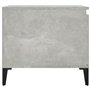 Tavolino Salotto Grigio Cemento 100x50x45 cm Legno Multistrato