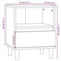 Comodino Rovere Marrone 40x35x50 cm