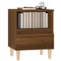 Comodino Rovere Marrone 40x35x50 cm