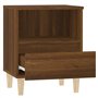 Comodino Rovere Marrone 40x35x50 cm
