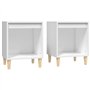 vidaXL Comodini 2 pz in Bianco 40x35x50 cm