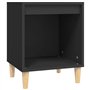 Comodino Nero 40x35x50 cm in Legno Multistrato