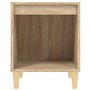 vidaXL Comodini 2 pz Rovere Sonoma 40x35x50 cm