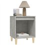 vidaXL Comodini 2 pz Grigio Cemento 40x35x50 cm