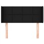 vidaXL Tête de Lit avec Oreilles Meuble de Chambre à Coucher Accessoire de Lit Simple Tête de Cadre de Lit Intérieur Noir 83x16x