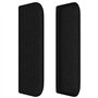 vidaXL Tête de Lit avec Oreilles Meuble de Chambre à Coucher Accessoire de Lit Simple Tête de Cadre de Lit Intérieur Noir 83x16x