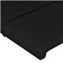 vidaXL Tête de Lit avec Oreilles Meuble de Chambre à Coucher Accessoire de Lit Simple Tête de Cadre de Lit Intérieur Noir 83x16x