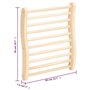 vidaXL Dossier de Sauna en Forme de S Accessoire pour Sauna Dossier Incurvé Ergonomique Soutien Dorsal Intérieur Bois Massif de 