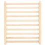 vidaXL Dossier de Sauna en Forme de S Accessoire pour Sauna Dossier Incurvé Ergonomique Soutien Dorsal Intérieur Bois Massif de 