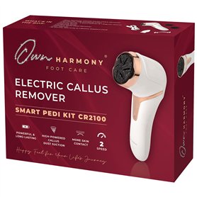 Own Harmony Râpe Électrique Pied avec Absorption sous Vide: Pédicure Professionnelle Soins des Pieds - Rapeuse Électronique à 3