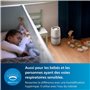 Humidificateur par Evaporation Philips Série 2000, Humidification, 99,97% Moins de Bactéries, Réservoir d'Eau de 2L, 190 ml/h, p