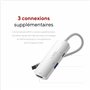 Adaptateur HDMI 4K LINQ Connects avec PD et USB-A - Compatible avec Ordinateurs Portables et Smartphones