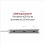 LINQ Connects Hub Multiport 8-en-1 Pro-C avec HDMI 4K, Ethernet et Lecteur de Cartes - 10Gbps - Compatible avec Ordinateurs Port