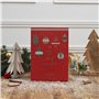 Calendrier de l'Avent de luxe à charnière avec 24 bougies parfumées - 31 x 22 x 12 cm - Emballage cadeau festif avec nœud doré -