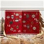 Calendrier de l'Avent de luxe à charnière avec 24 bougies parfumées - 31 x 22 x 12 cm - Emballage cadeau festif avec nœud doré -