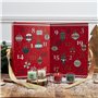 Calendrier de l'Avent de luxe à charnière avec 24 bougies parfumées - 31 x 22 x 12 cm - Emballage cadeau festif avec nœud doré -