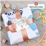 ODOXIA Couverture Etape Bébé en Français | Tapis Mois Bebe Garçon Ou Fille, Unisexe | Thème Ballon | Cadeau Baby-Shower Personna