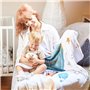 ODOXIA Couverture Etape Bébé en Français | Tapis Mois Bebe Garçon Ou Fille, Unisexe | Thème Ballon | Cadeau Baby-Shower Personna