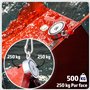 MAGFISHION Aimant Neodyme Puissant - Traction de 500KG (2 x 250kg) - Aimant de Pêche - Ø75mm - Peche a l'aimant avec de Corde (2