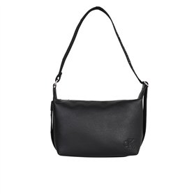 Calvin Klein Écharpe noire unie en mélange de polyester
