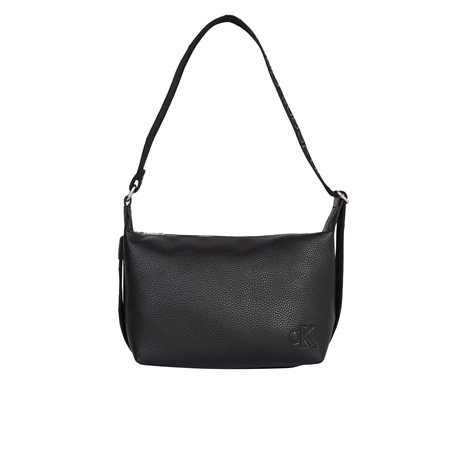 Calvin Klein Écharpe noire unie en mélange de polyester