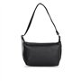 Calvin Klein Écharpe noire unie en mélange de polyester, Noir