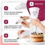 Lot de poches à douille de qualité supérieure avec douilles, poche à douille en coton lavable au lave-vaisselle avec 8 douilles,