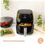MasterChef Heißluftfritteuse 4,5L Airfryer 1600W, Fritteuse Heissluft ohne Fett für 2-4 Personen, Heissluftfriteuse mit Digitale