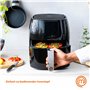 MasterChef Heißluftfritteuse 4,5L Airfryer 1600W, Fritteuse Heissluft ohne Fett für 2-4 Personen, Heissluftfriteuse mit Digitale