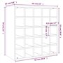 vidaXL Armoire à Vin Porte-Bouteilles Étagère à Vin Range-Bouteilles Meuble de Rangement Maison Intérieur 56x25x56 cm Bois de Pi