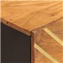 vidaXL Table de Chevet, Armoire de Nuit avec Porte, Table de Nuit avec Pieds, Meuble de Chambre à Coucher, Moderne, Marron et No
