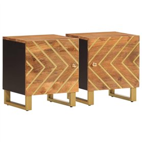 vidaXL Tables de Chevet 2 pcs