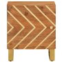 vidaXL Tables de Chevet 2 pcs, Armoires de Nuit avec Porte, Tables de Nuit avec Pieds, Meubles de Chambre, Moderne, Marron et No