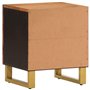 vidaXL Tables de Chevet 2 pcs, Armoires de Nuit avec Porte, Tables de Nuit avec Pieds, Meubles de Chambre, Moderne, Marron et No