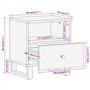 Table de Nuit avec Pieds Chambre