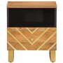 vidaXL Table de Chevet, Armoire de Nuit avec Tiroir et Compartiment, Table de Nuit avec Pieds Chambre, Moderne, Marron et Noir B
