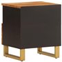 vidaXL Table de Chevet, Armoire de Nuit avec Tiroir et Compartiment, Table de Nuit avec Pieds Chambre, Moderne, Marron et Noir B