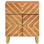 vidaXL Table de Chevet, Armoire de Nuit avec Tiroir et 2 Portes, Table de Nuit avec Pieds Chambre, Moderne, Marron et Noir Bois 