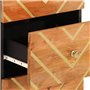 vidaXL Armoire Latérale, Commode avec Pieds, Meuble de Rangement, Organisateur de Salon Salle de Séjour, Moderne, Marron et Noir