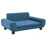 vidaXL Canapé pour Enfants Bleu 70x45x33 cm Velours