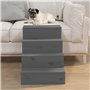 vidaXL Escalier pour Animaux de Compagnie Gris 40x49x47 cm Bois de pin Echelle