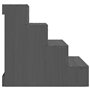 vidaXL Escalier pour Animaux de Compagnie Gris 40x49x47 cm Bois de pin Echelle