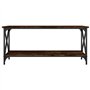 Tavolino Rovere Fumo 100x45x45 cm in Legno Multistrato e Ferro
