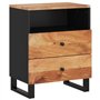 vidaXL Comodino 50x33x62 cm Legno Massello Acacia e Legno Multistrato